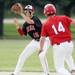 Milan High School second baseman freshman Zachary Allen beats Coldwater High School baserunner, freshman Brendan Spangler during the second inning of the MHSAA baseball quarterfinals at Nichols Field at Bailey Park in Battle Creek on Tuesday, June 11, 2013. Melanie Maxwell | AnnArbor.com